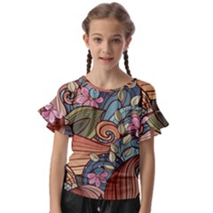 Kids  Cut Out Flutter Sleeves 