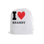 I love brandy Drawstring Pouch (Large)