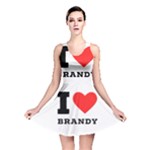 I love brandy Reversible Skater Dress