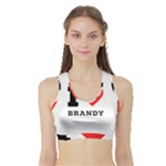 I love brandy Sports Bra with Border