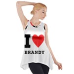 I love brandy Side Drop Tank Tunic