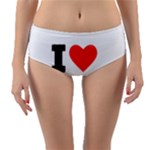 I love brandy Reversible Mid-Waist Bikini Bottoms