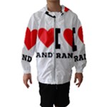 I love brandy Kids  Hooded Windbreaker