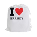 I love brandy Drawstring Pouch (2XL)