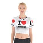 I love brandy Cotton Crop Top