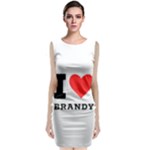 I love brandy Classic Sleeveless Midi Dress