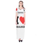 I love brandy Short Sleeve Maxi Dress