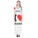 I love brandy Short Sleeve Maxi Dress