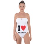 I love brandy Tie Back One Piece Swimsuit