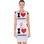 I love brandy Capsleeve Drawstring Dress 