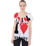 I love brandy Lace Front Dolly Top