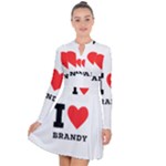 I love brandy Long Sleeve Panel Dress