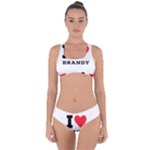 I love brandy Criss Cross Bikini Set