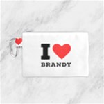 I love brandy Canvas Cosmetic Bag (Small)