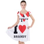 I love brandy Cap Sleeve Midi Dress