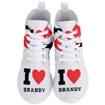 I love brandy Women s Lightweight High Top Sneakers