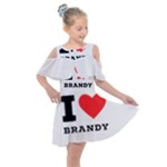 I love brandy Kids  Shoulder Cutout Chiffon Dress