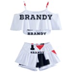 I love brandy Kids  Off Shoulder Skirt Bikini