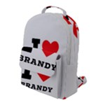 I love brandy Flap Pocket Backpack (Large)