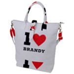 I love brandy Buckle Top Tote Bag