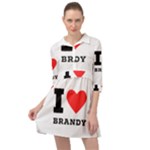 I love brandy Mini Skater Shirt Dress