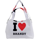 I love brandy Double Compartment Shoulder Bag