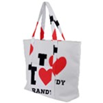 I love brandy Zip Up Canvas Bag