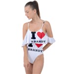 I love brandy Drape Piece Swimsuit