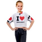 I love brandy Kids Mock Neck Tee