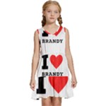 I love brandy Kids  Sleeveless Tiered Mini Dress