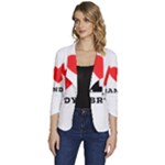 I love brandy Women s One-Button 3/4 Sleeve Short Jacket