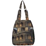 Victorian House In The Woods Center Zip Backpack
