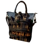 Victorian House In The Woods Buckle Top Tote Bag