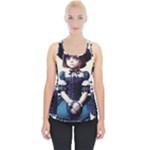 Cute Adorable Victorian Gothic Girl Piece Up Tank Top
