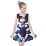 Cute Adorable Victorian Gothic Girl Kids  Summer Dress