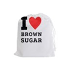 I love brown sugar Drawstring Pouch (Large)