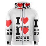 I love brown sugar Men s Zipper Hoodie