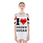 I love brown sugar Shoulder Cutout One Piece Dress