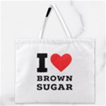 I love brown sugar Zipper Large Tote Bag