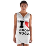 I love brown sugar Wrap Front Bodycon Dress