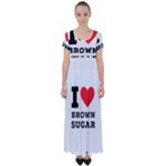 I love brown sugar High Waist Short Sleeve Maxi Dress