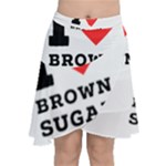 I love brown sugar Chiffon Wrap Front Skirt