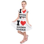 I love brown sugar Kids  Short Sleeve Dress