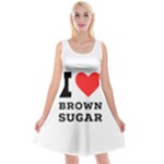 I love brown sugar Reversible Velvet Sleeveless Dress