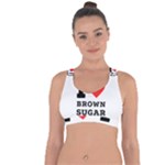 I love brown sugar Cross String Back Sports Bra