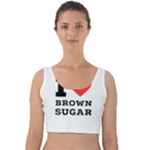 I love brown sugar Velvet Crop Top