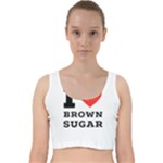 I love brown sugar Velvet Racer Back Crop Top