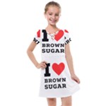 I love brown sugar Kids  Cross Web Dress