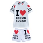 I love brown sugar Kids  Swim Tee and Shorts Set