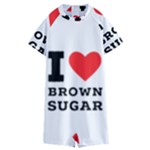 I love brown sugar Kids  Boyleg Half Suit Swimwear